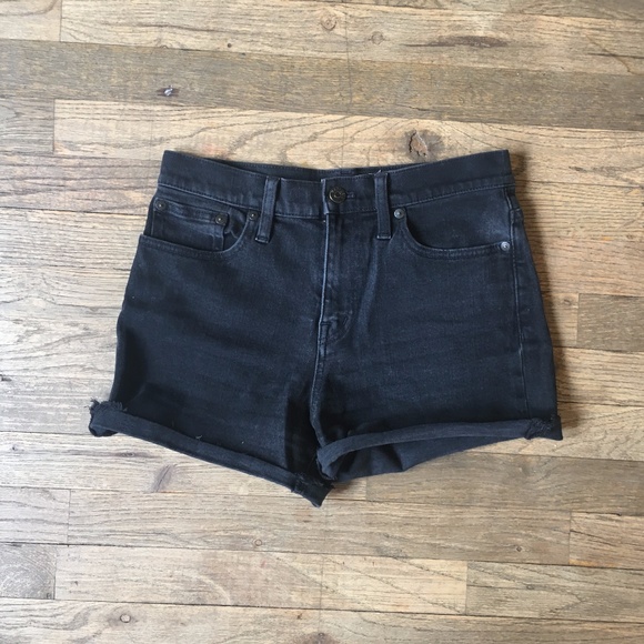 High waisted black Madewell shorts - Picture 1 of 9